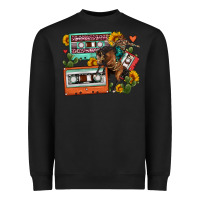 Black rodeo sunflower cactus cassette Heavyweight Sweatshirt - FaDigitalArtStudio