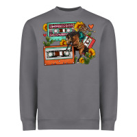 Storm rodeo sunflower cactus cassette Heavyweight Sweatshirt - FaDigitalArtStudio
