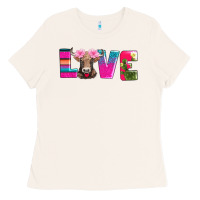 Bone love with braunvieh cow Ladies Tee - AdoDesignShop