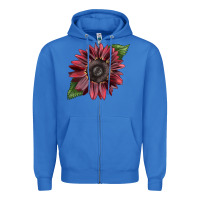 True Royal chocolate sunflower Zipper Hoodie - LillyAllenDesigns