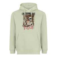 Matcha im trying but tired Heavyweight Hoodie - MaliasSmallBusiness