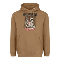 Toasted Coconut im trying but tired Heavyweight Hoodie - MaliasSmallBusiness