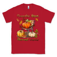 Red pumpkin kisses harvest wishes Classic Tee - BundleAndBundleShop