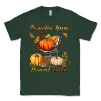 Sports Green pumpkin kisses harvest wishes Classic Tee - BundleAndBundleShop