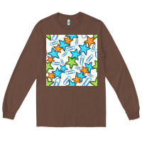 Chestnut stars school seamless pattern Long Sleeve Tee - BundleAndBundleShop