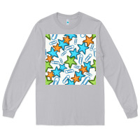 Moon Dust stars school seamless pattern Long Sleeve Tee - BundleAndBundleShop