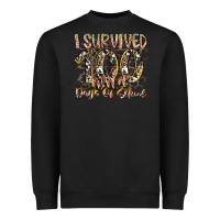 Black i survived 100 wild days of school Heavyweight Sweatshirt - RacoonDesign
