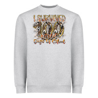 Heather Grey i survived 100 wild days of school Heavyweight Sweatshirt - RacoonDesign