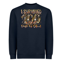 Navy i survived 100 wild days of school Heavyweight Sweatshirt - RacoonDesign