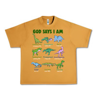 Peanut Butter god says i am dinosaurs Urban Heavy Tee - JahusDesignShop