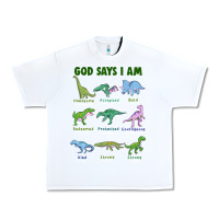 White god says i am dinosaurs Urban Heavy Tee - JahusDesignShop