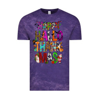 Cloud Purple happy hallothankmas Vintage Tee - FaDigitalArtStudio