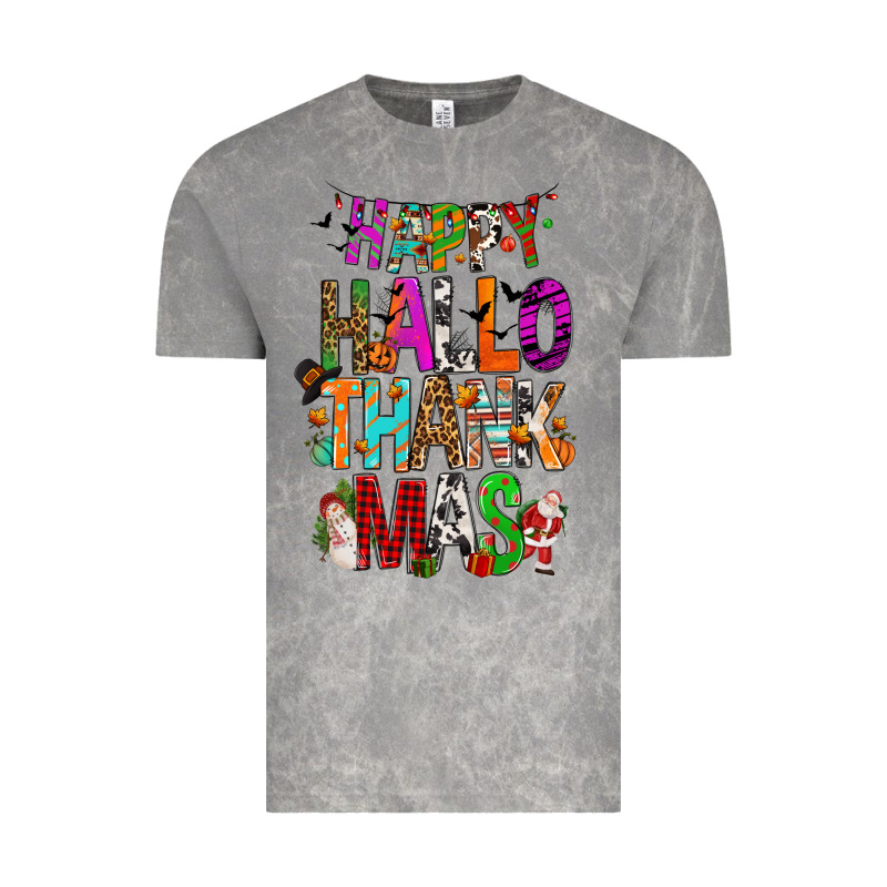 Happy Hallothankmas Vintage Tee by FaDigitalArtStudio | Teevron