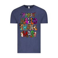 Vintage Denim happy hallothankmas Vintage Tee - FaDigitalArtStudio