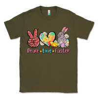 Army Green peace love easter Classic Tee - AdoDesignShop