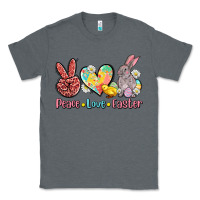 Charcoal Heather peace love easter Classic Tee - AdoDesignShop