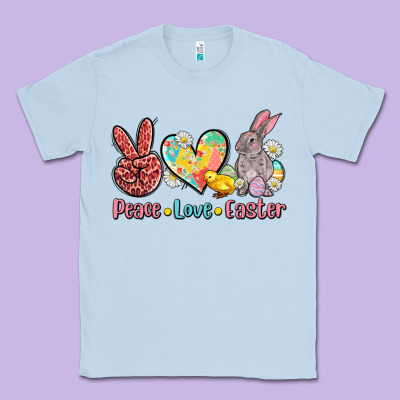 Peace Love Easter Classic Tee Designed By Adodesignshop