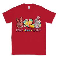 Red peace love easter Classic Tee - AdoDesignShop