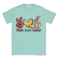 Seafoam peace love easter Classic Tee - AdoDesignShop
