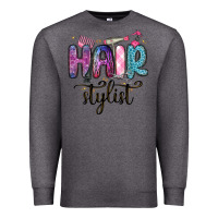 Charcoal Heather hair stylist Premium Sweatshirt - MaliasSmallBusiness