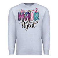 Heather Grey hair stylist Premium Sweatshirt - MaliasSmallBusiness