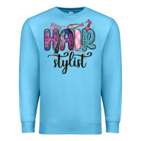 Ocean Blue hair stylist Premium Sweatshirt - MaliasSmallBusiness