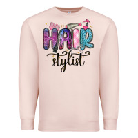 Pale Pink hair stylist Premium Sweatshirt - MaliasSmallBusiness