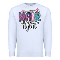 White hair stylist Premium Sweatshirt - MaliasSmallBusiness