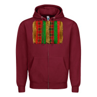 Burgundy Christmas brushstroke Zipper Hoodie - Jasminsmagicworld