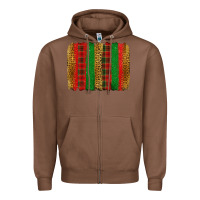 Chestnut Christmas brushstroke Zipper Hoodie - Jasminsmagicworld