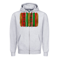 Heather Grey Christmas brushstroke Zipper Hoodie - Jasminsmagicworld
