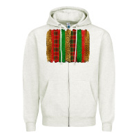Oatmeal Heather Christmas brushstroke Zipper Hoodie - Jasminsmagicworld