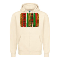 Sandshell Christmas brushstroke Zipper Hoodie - Jasminsmagicworld