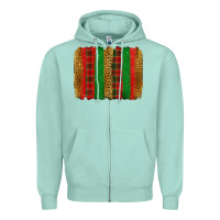 Seafoam Christmas brushstroke Zipper Hoodie - Jasminsmagicworld