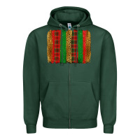 Sports Green Christmas brushstroke Zipper Hoodie - Jasminsmagicworld