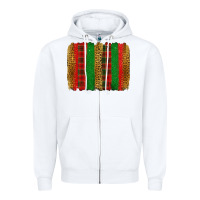 White Christmas brushstroke Zipper Hoodie - Jasminsmagicworld