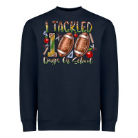 Navy I Tackled 100 Days of School Heavyweight Sweatshirt - RacoonDesign