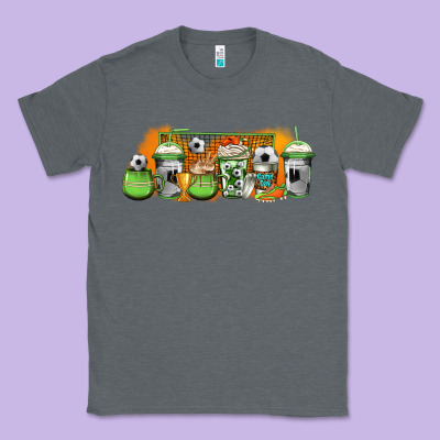 Soccer Coffee Cups Classic Tee Designed By Jasminsmagicworld