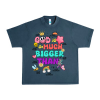 Midnight Navy god is bigger design Urban Heavy Tee - JahusDesignShop