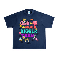 Navy god is bigger design Urban Heavy Tee - JahusDesignShop