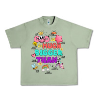 Oil Green god is bigger design Urban Heavy Tee - JahusDesignShop