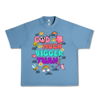 Pebble Blue god is bigger design Urban Heavy Tee - JahusDesignShop