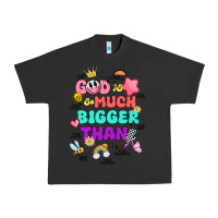 Pigment Black god is bigger design Urban Heavy Tee - JahusDesignShop