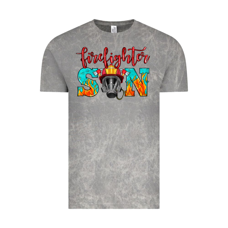 Firefighter Son Boy Vintage Tee by HRA Design Shop | Teevron