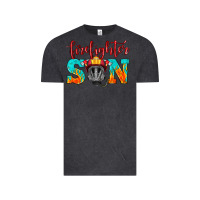 Vintage Black firefighter son boy Vintage Tee - HRA Design Shop