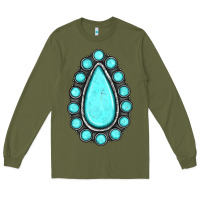 Army Green gemstone Long Sleeve Tee - JahusDesignShop