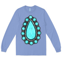 Colony Blue gemstone Long Sleeve Tee - JahusDesignShop