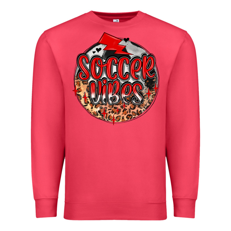 Soccer Vibes Premium Sweatshirt by MaliasSmallBusiness | Teevron