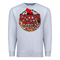 Heather Grey soccer vibes Premium Sweatshirt - MaliasSmallBusiness