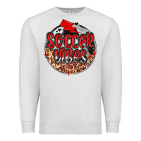 Oatmeal Heather soccer vibes Premium Sweatshirt - MaliasSmallBusiness